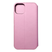 Flip case for iPhone 15 PLUS Dual Pocket Book light pink