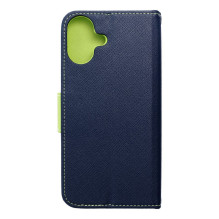 Flip case for iPhone 16 PLUS Fancy Book navy blue / lime