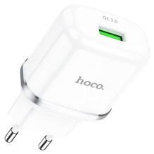 Phone charger Hoco USB A QC3.0 3A 18W N3 white