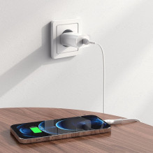 Phone charger Hoco USB C PD 20W N14 white Phone charger Hoco USB C PD 20W N14 white