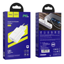 Phone charger Hoco USB C PD 20W N14 white Phone charger Hoco USB C PD 20W N14 white
