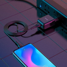 Phone charger Hoco USB A 2A 10W + cable USB A to USB C N2 black