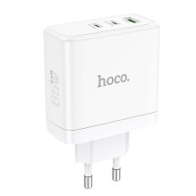 Telefono įkroviklis Hoco 2 x USB C + USB A GaN QC PD 65W N30 baltas