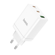 Phone charger Hoco 2 x USB C + USB A QC3.0 PD 3A 35W N33 white