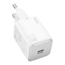 Telefono įkroviklis Hoco USB C QC PD 20W N40 baltas