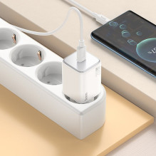 Telefono įkroviklis Hoco USB C QC PD 20W N40 baltas