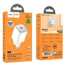 Telefono įkroviklis Hoco USB C QC PD 20W N40 baltas