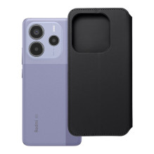 Atverčiamas dėklas Xiaomi Redmi NOTE 14 5G dviem kišenėmis, juodas Atverčiamas dėklas Xiaomi Redmi NOTE 14 5G dviem kišenėmis, juodas