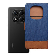 Atverčiamas dėklas Xiaomi Redmi NOTE 14 PRO 4G Jeans Book, mėlynas