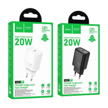 Telefono įkroviklis Hoco USB C QC PD 20W N60 baltas
