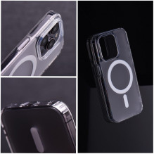 „iPhone 15 PLUS“ dėklas, suderinamas su „MagSafe“ permatomu, sušalusio stiklo apvalkalu. „iPhone 15 PLUS“ dėklas, suderinamas su „MagSafe“ permatomu, sušalusio stiklo apvalkalu.