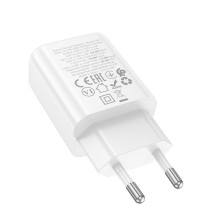 Telefono įkroviklis Hoco USB A + USB C QC3.0 PD 3A 20W N61 baltas