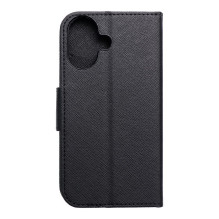 Atverčiamas dėklas, skirtas iPhone 17 Fancy Book, juodas Atverčiamas dėklas, skirtas iPhone 17 Fancy Book, juodas