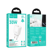 Telefono įkroviklis Hoco USB C QC PD 30W N62 baltas