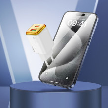 Phone charger Hoco USB A + USB C QC3.0 PD 3A 20W N52 white