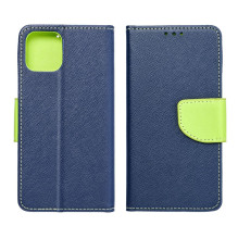 Flip case for Samsung A57 Fancy Book navy blue / lime Flip case for Samsung A57 Fancy Book navy blue / lime