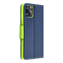 Flip case for Samsung A57 Fancy Book navy blue / lime Flip case for Samsung A57 Fancy Book navy blue / lime