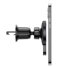 Belaidis automobilio telefono laikiklis, suderinamas su „Magsafe Hoco 15W“ oro išleidimo anga, CA85, juodas Belaidis automobilio telefono laikiklis, suderinamas su „Magsafe Hoco 15W“ oro išleidimo anga, CA85, juodas