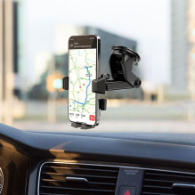 Automobilinis telefono aplankas Hoco priekiniam stiklui / prietaisų skydeliui CA83, juodas