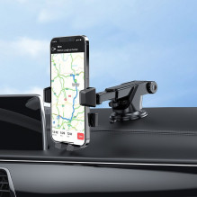 Automobilinis telefono aplankas Hoco priekiniam stiklui / prietaisų skydeliui CA83, juodas