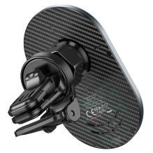 Wireless car phone holder compatible with Magsafe Hoco 15W air vent CA91 gray