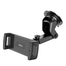 Automobilinis telefono laikiklis Hoco priekiniam stiklui / prietaisų skydeliui CA120, juodas