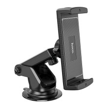 Automobilinis telefono laikiklis Hoco priekiniam stiklui / prietaisų skydeliui CA120, juodas