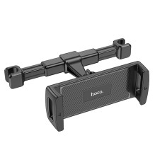 Automobilinis telefono / planšetinio kompiuterio laikiklis Hoco galvos atramai (4,7" - 12,9") CA121 juodas