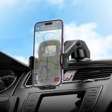 Car phone holder Hoco windshield / dashboard H15 black