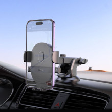 Car phone holder Hoco windshield / dashboard H19 black