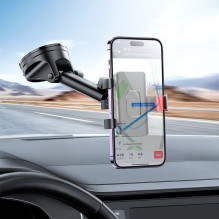 Car phone holder Hoco windshield / dashboard H22 black