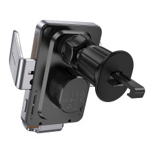 Wireless car phone holder Hoco 15 W air vent HW7 gray Wireless car phone holder Hoco 15 W air vent HW7 gray