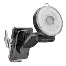 Wireless car phone holder Hoco 15 W windshield / dashboard HW8 black