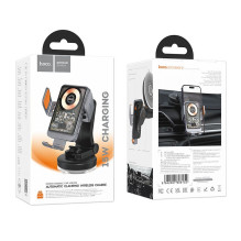 Wireless car phone holder Hoco 15 W windshield / dashboard HW8 black