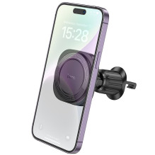 Magnetic car phone holder compatible with Magsafe Hoco air vent H28 black