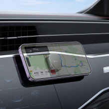 Magnetic car phone holder Hoco dashboard H52 gray