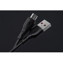Cable USB A to Micro USB Blue Star 2A ECO 1 m PJ68-23-2 black Cable USB A to Micro USB Blue Star 2A ECO 1 m PJ68-23-2 black