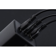 Cable USB A to Micro USB Blue Star 2A ECO 1 m PJ68-23-2 black Cable USB A to Micro USB Blue Star 2A ECO 1 m PJ68-23-2 black