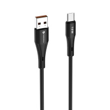 USB A į Micro USB laidas Forcell F-Energy QC3.0 2,4A 18W silikoninis 1 m C341 juodas