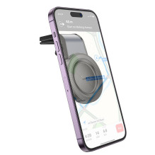 Magnetinis automobilio telefono laikiklis, suderinamas su „Magsafe Hoco H59“ oro ventiliacijos anga, juodas