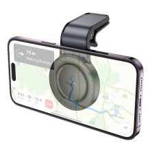 Magnetinis automobilio telefono laikiklis, suderinamas su „Magsafe Hoco H59“ oro ventiliacijos anga, juodas