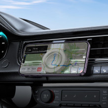 Magnetinis automobilio telefono laikiklis, suderinamas su „Magsafe Hoco H59“ oro ventiliacijos anga, juodas