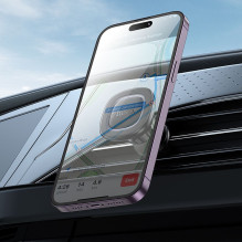 Magnetic car phone holder Hoco air vent H72 black and gray