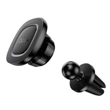Magnetic car phone holder Hoco air vent H72 black and gray