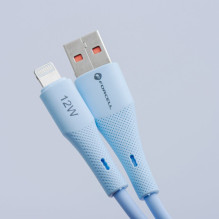 Cable USB A to Micro USB Forcell F-Energy QC3.0 2,4A 18W Silicone 1 m C341 blue