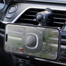 Belaidis automobilio telefono laikiklis Hoco 15W prietaisų skydelio HW30 juodas
