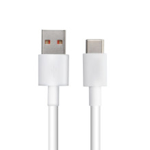 USB A tipo į USB C tipo 3.0 2A HD2 kabelis, 1 m, baltas