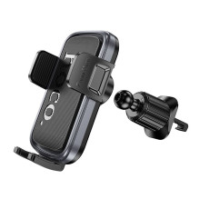 Automobilinis telefono laikiklis Hoco oro išleidimo angai H78 juodas ir pilkas