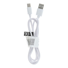 USB A tipo į C tipo 2.0 C366 laidas (jungties ilgis: 8 mm), 1 m, baltas