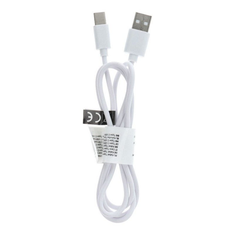 USB A tipo į C tipo 2.0 C366 laidas (jungties ilgis: 8 mm), 1 m, baltas